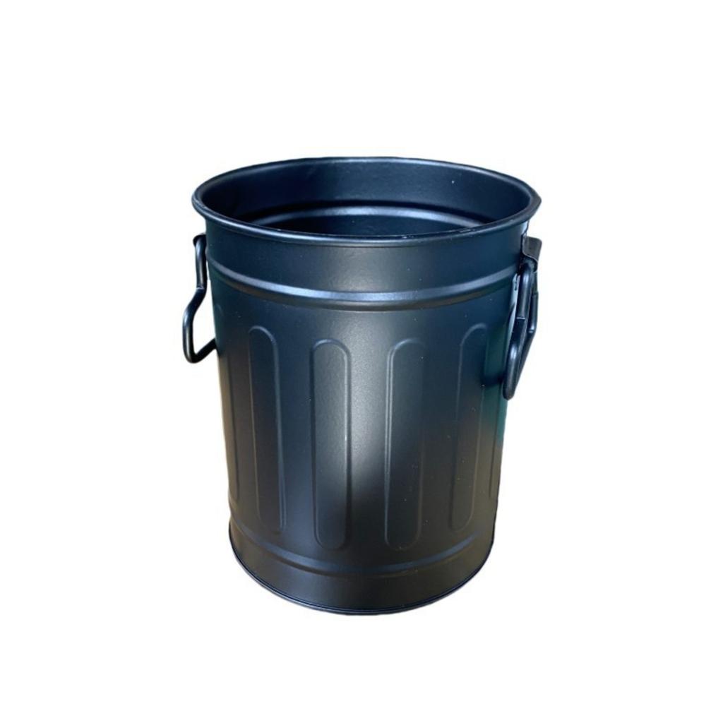 Multifunctional Desk Organizer Pen Holder Container Metal Storage Bucket with Handle for Office School Desktop Accessories