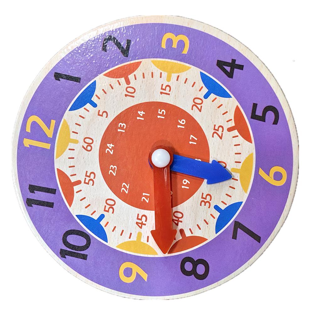 

Children s Montessori Math Clock - Teaching Aid for First Grade Time Recognition