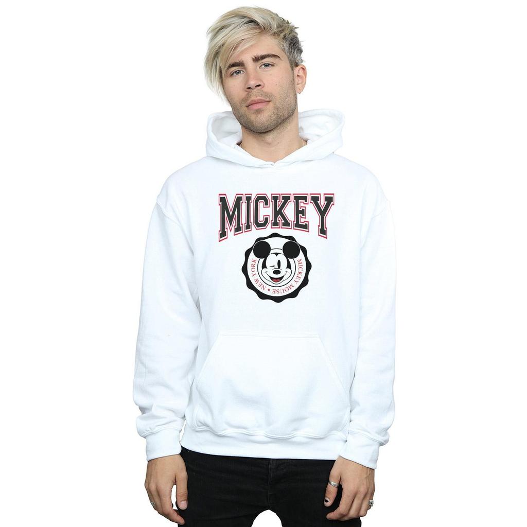 Disney Mens Mickey Mouse New York Seal Hoodie