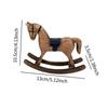 Rocking Horse Figurine Collectible Decorative Statue Tabletop Ornament for Shelf Table Centerpiece Desk Office Birthday Gift