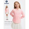 Navigare Italian Sailboat Children's Clothing for Girls, Long-Sleeve Polo Shirt, 2026 Spring and Autumn Children's Lightweight Top