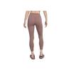 Nike Solid High-Waisted Casual Breathable Nine-Point Leggings Women Leggings Smoky-Purple Red FN3233-208