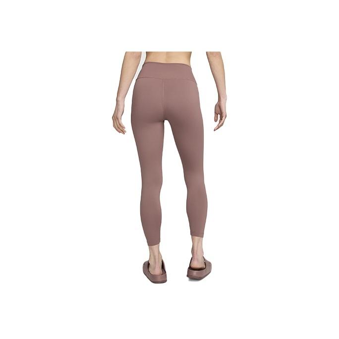Nike Solid High-Waisted Casual Breathable Nine-Point Leggings Women Leggings Smoky-Purple Red FN3233-208
