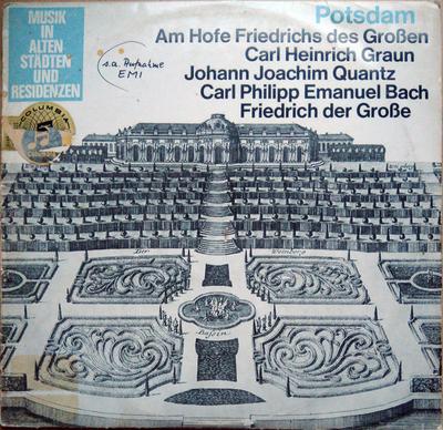 LP Record HANS VON BENDA  BERLINER PHILHARMO  Potsdam  Am Hofe Friedrichs Des Gr STC91100 Columbia Grapho Germany Classical Used