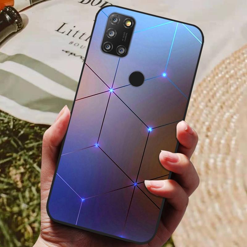 Для Alcatel 3X 2020 4CAM Чехол Силиконовая Задняя Крышка Чехол для Телефона Для Alcatel 3X 2020 4 Камеры Чехлы Мягкий Бампер Funda 5X 5061 Сумка Alcatel 3X 2020