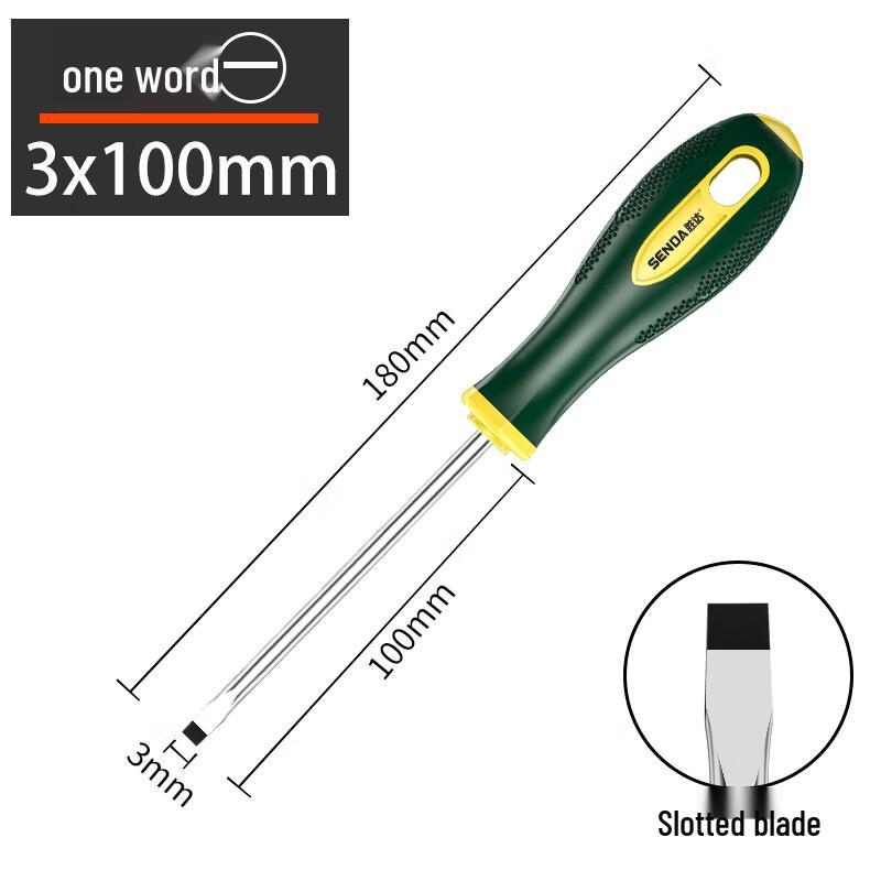 Shengda Magnetic Slotted Screwdriver