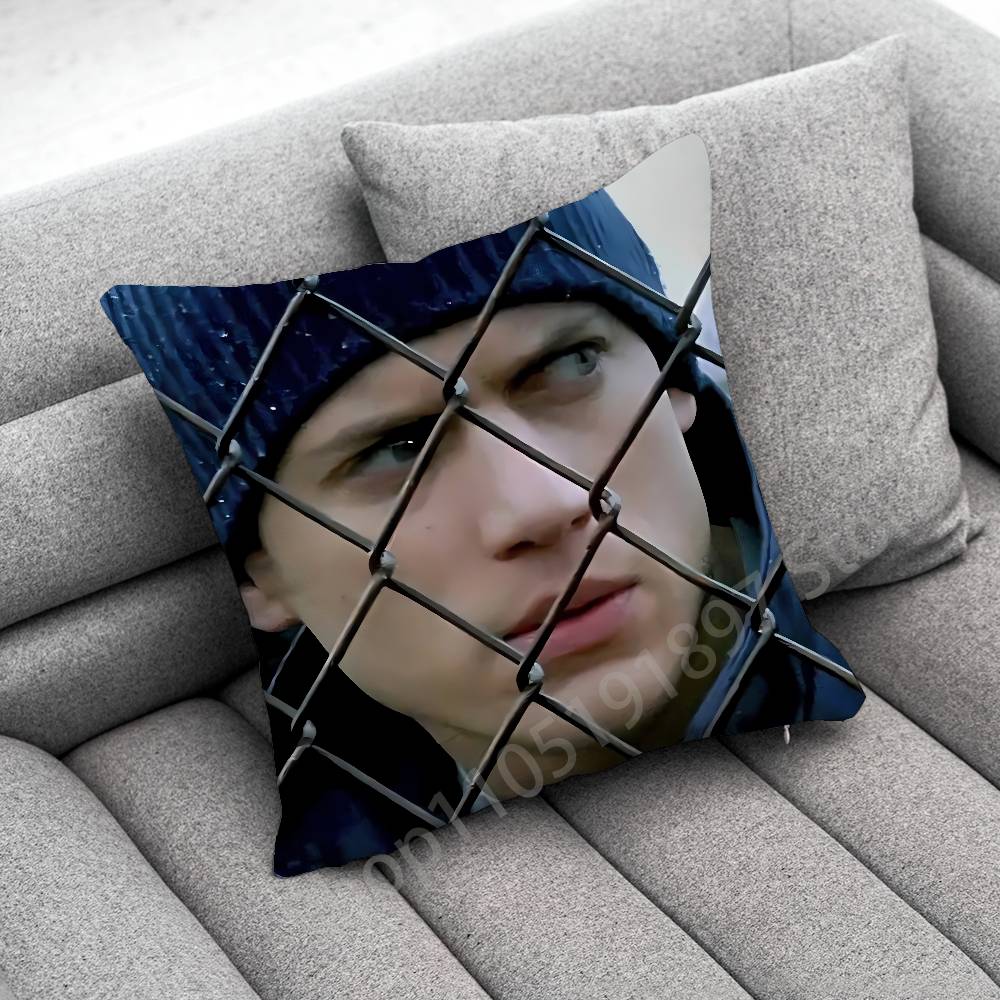 American actor W-Wentworth Miller Throw Pillow Case For 45*45cm 40cm 30cm 50cm 55cm Square Home Pillowcase Case