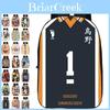 Fashionable Karasuno High School Backpack With Anime Haikyuu Print And Easy-clean Fabric