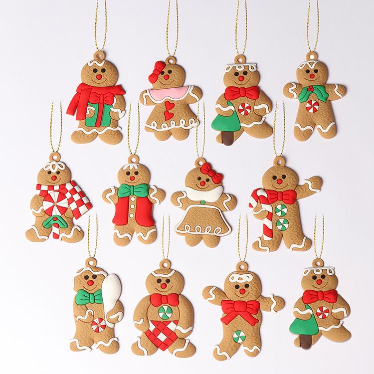 Classic Christmas Gingerbread Man Tree Ornaments