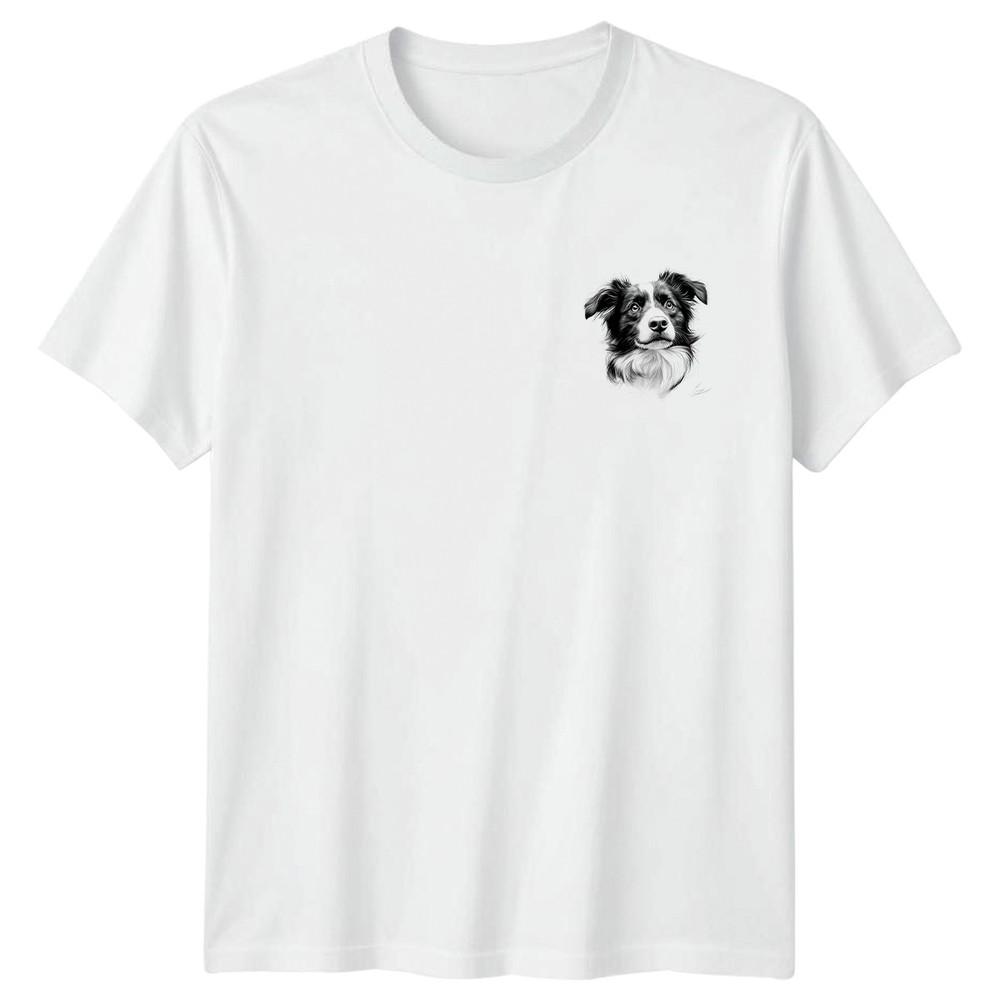 Border Collie Dog Animals Unisexs TShirt Unisexs Graphic Unisex Top Pet Lover a S