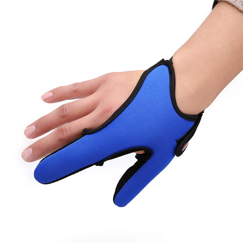Wearable Anti-Slip Fishing Two Finger Gloves Fishing Finger Guard Breathable Gloves Anti-Cut Fishing Protection Gloves