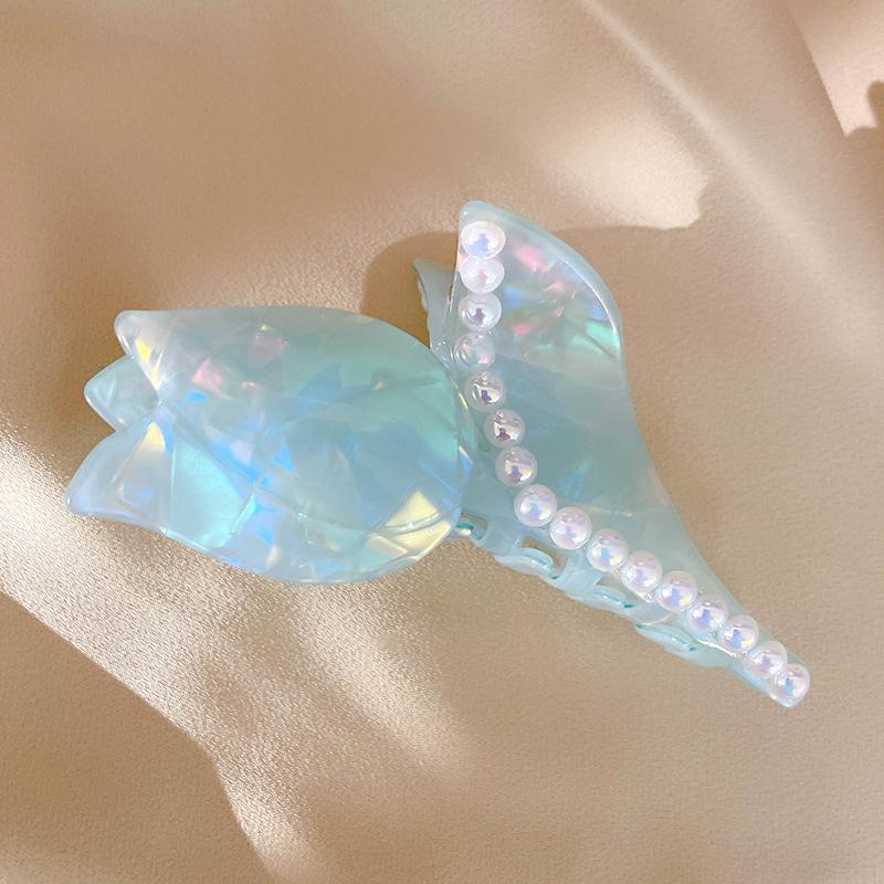 

Xiaweiyi Korean Style Rose Acetate Claw Clip - Fairy Simple Updo Hair Accessory