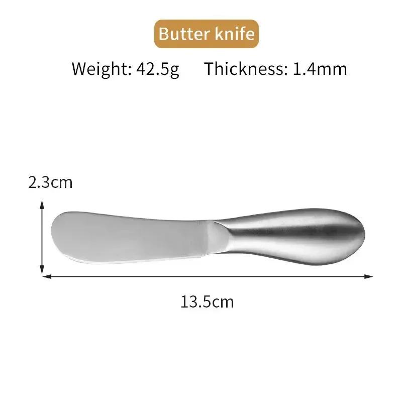 Cheese Cutlery Set Stainless Steel Cheese Knife Cutting Pizza Jam Fruit Fork Butter Knife Mini Cake Bread Knife