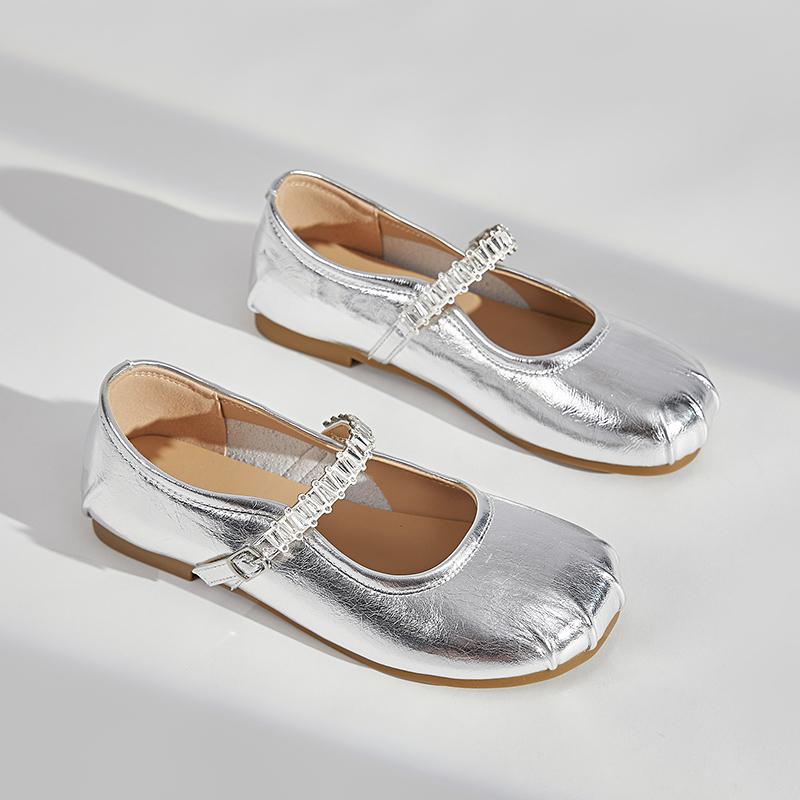 Fashion AIYUQI 2025 new shallow-mouth Mary Jane Women's shoes One-strap women flat shoes Large size ballet loafers female