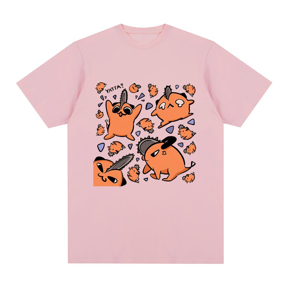 Kettensäge Unisex Pochita T Shirt Unisex Harajuku ästhetische Grafik Kawaii Tshirt Unisex Anime Unisexga Cartoon Streetwear T-Shirts Tops