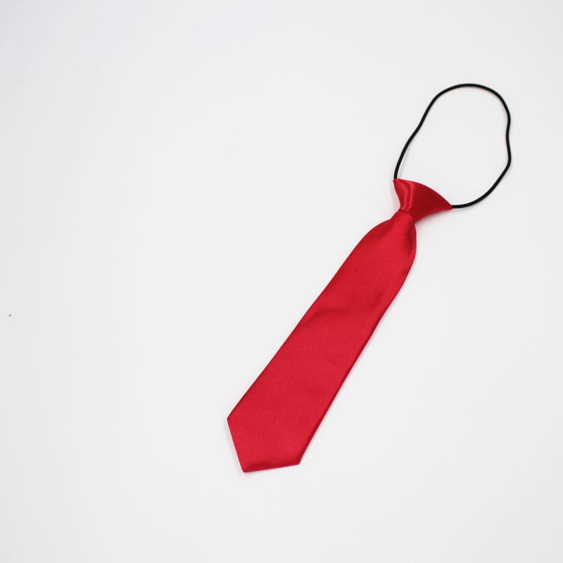 Korean Style Solid Color Elastic Tie for Kids - Trendy, Shiny, and Short