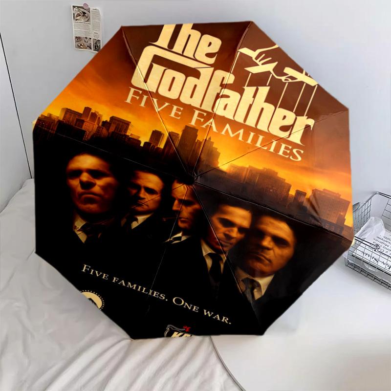 The Godfather: Legacy Power Folding umbrella travel Suitable for all seasons printing outdoor Sun umbrella