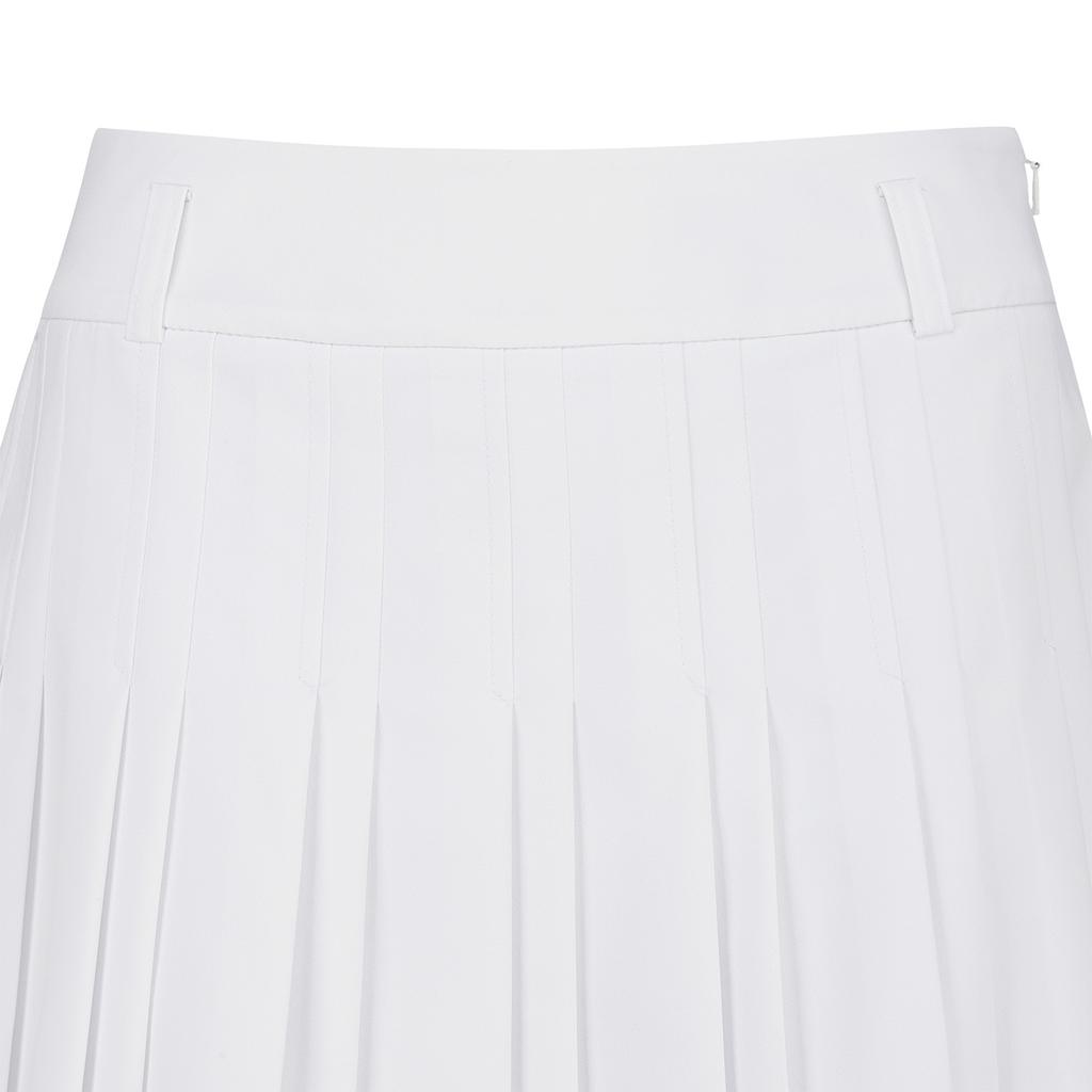 Anew Golf Women All Over Pleated Skirt_Wh