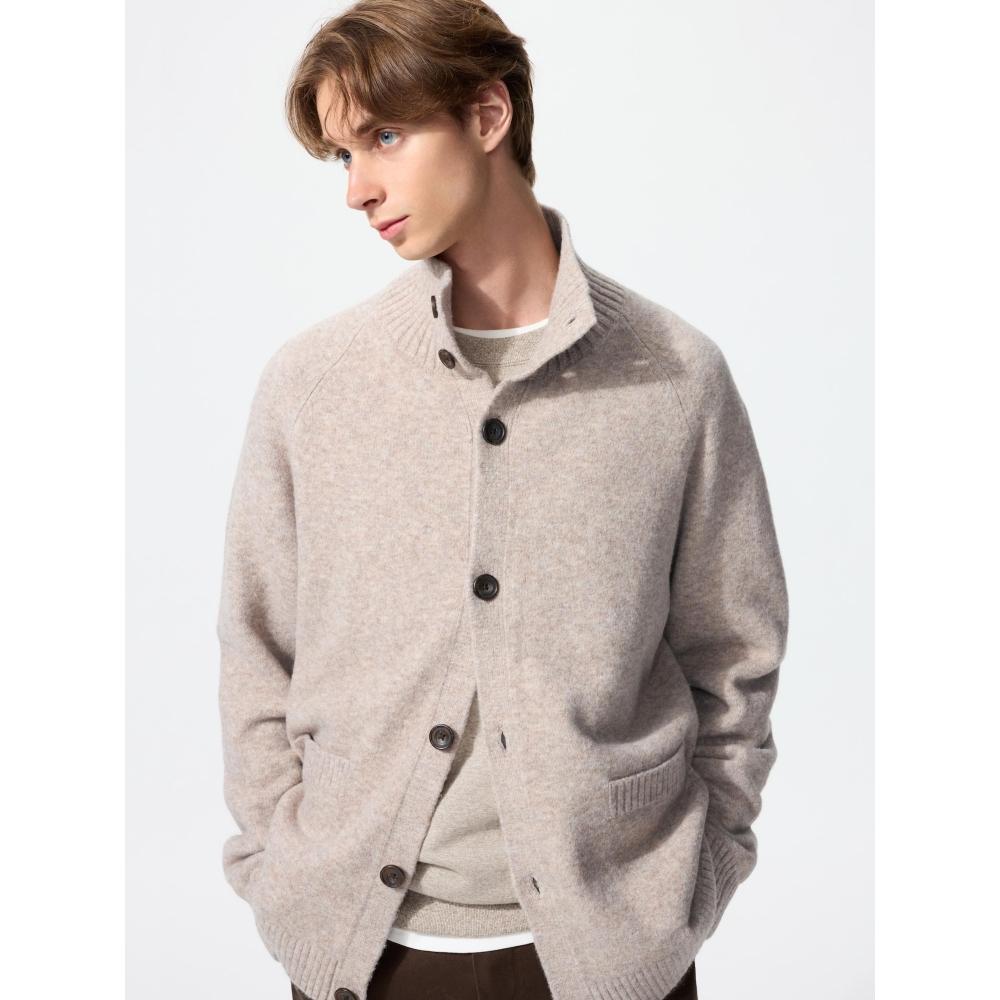 Uniqlo Soupleyan Stand Collar Cardigan