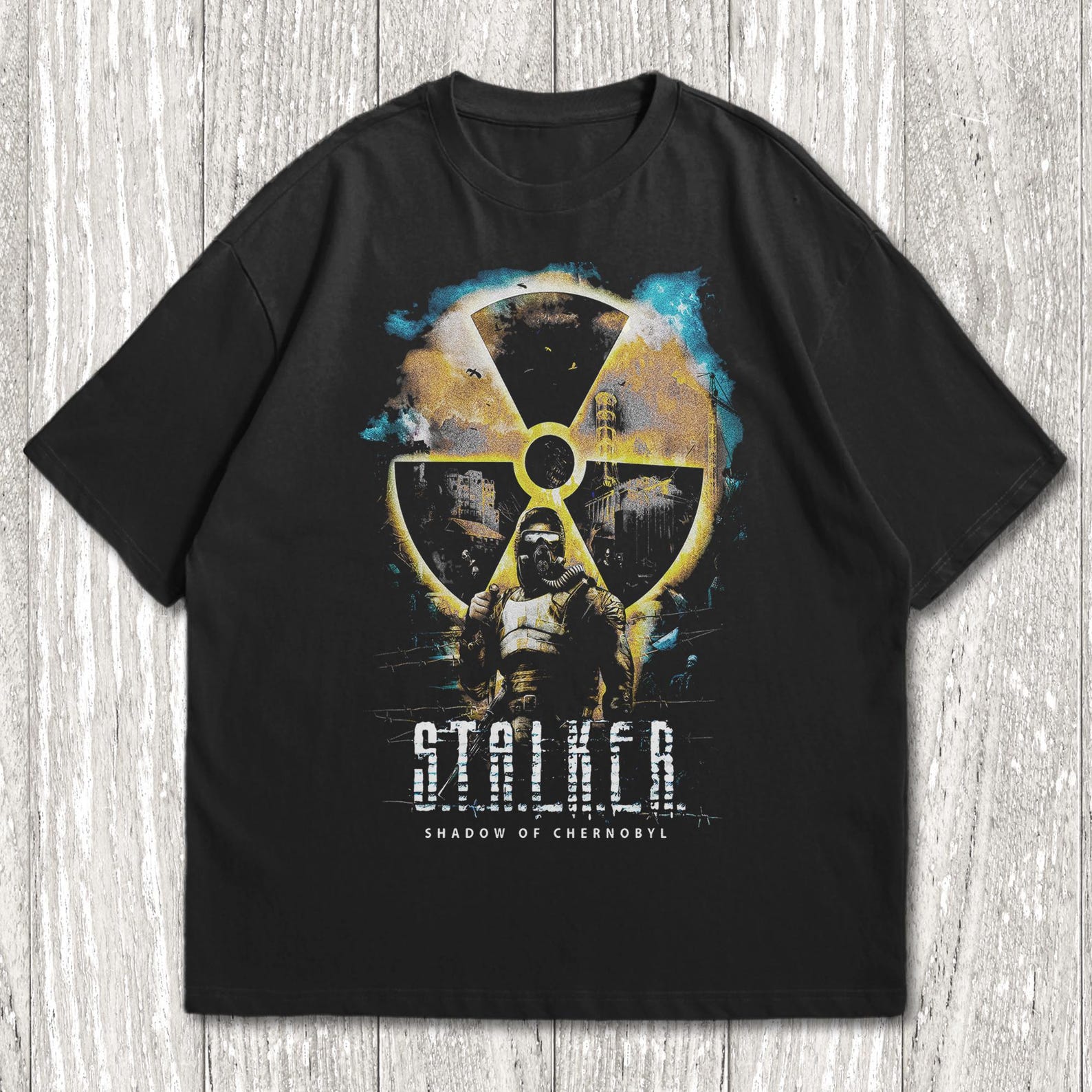 Футболка Stalker, Футболка Stalker Тень Чернобыля, унисекс Размеры 4XL