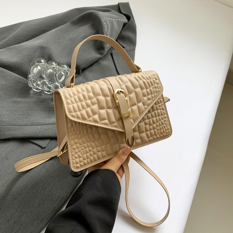 

Niche design bag women s 2024 summer new fashion simple shoulder crossbody casual commuter portable small square bag хакі