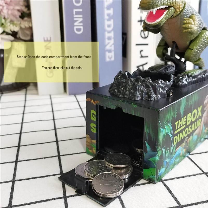 Dinosaur & Dog Money-Eating Piggy Bank: Fun Electric Cartoon Toy