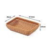 Woven Texture Woven Storage Basket Boho Style Bread Tray Vintage Wicker Basket  Coffee Shop