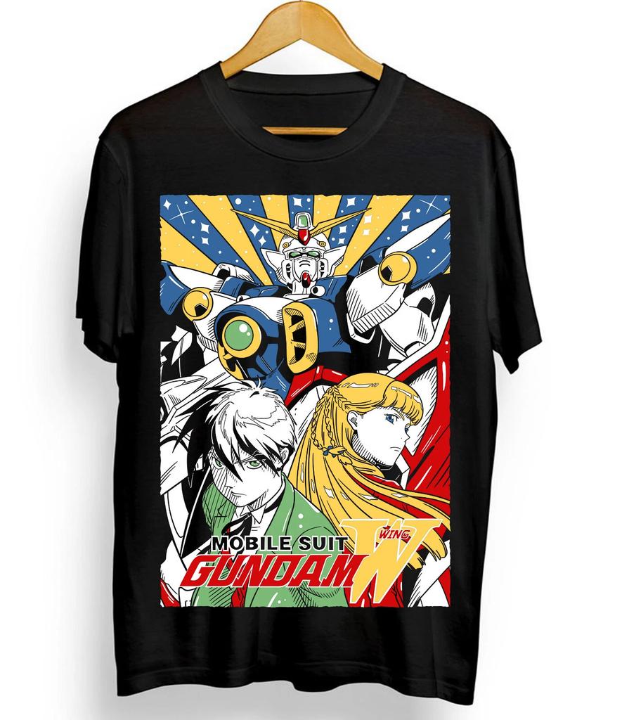 Japanese Anime Men's and Women's T-Shirts Gundam Wing T-Shirts Japanese Anime T-Shirts Manga Shirts Graphic Art All Sizes