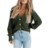 Women's Chunky Knit Cardigan Sweaters Trendy Casual Long Sleeve Open Front Button Down Knitted Outerwear Coats