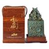 Dragon Seal Jade Ceramic Wine Bottle - 3-Jin Capacity, Decorative Wine Jar for Household Storage