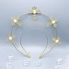 Goddess Headpiece Cross Crown Headband for Womens Girls Vintage Headwear Props