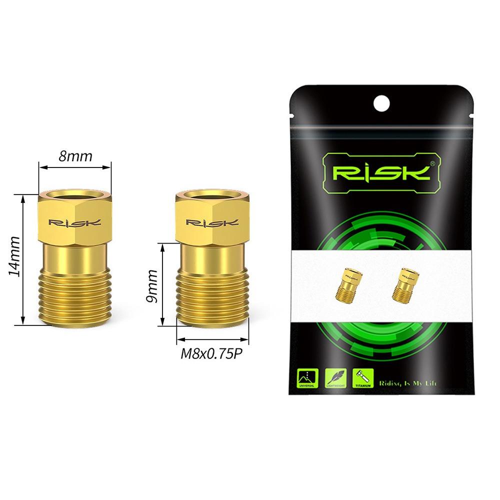 1 Set M4/M6/M8 Bicycle Oil Disc Screws Titanium Alloy Disc Brake Screws  Cycling Supplies 2-Gold