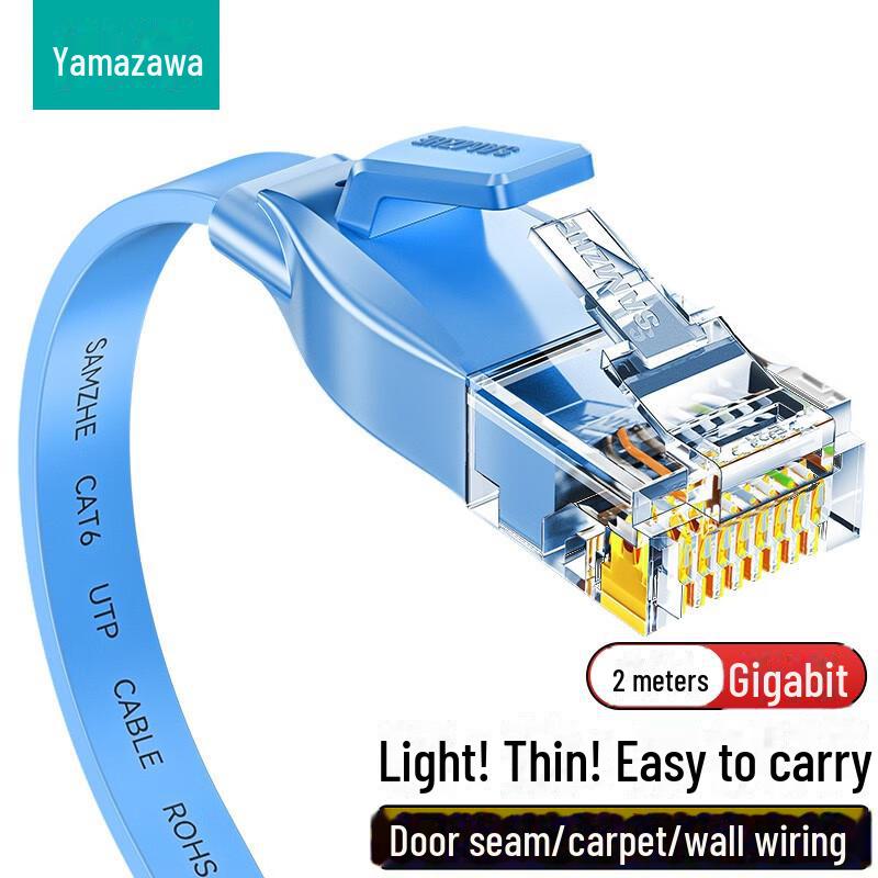 

Shanze CAT6 Gigabit Flat Unshielded Network Cable 0.5m SZ-6005BE синій