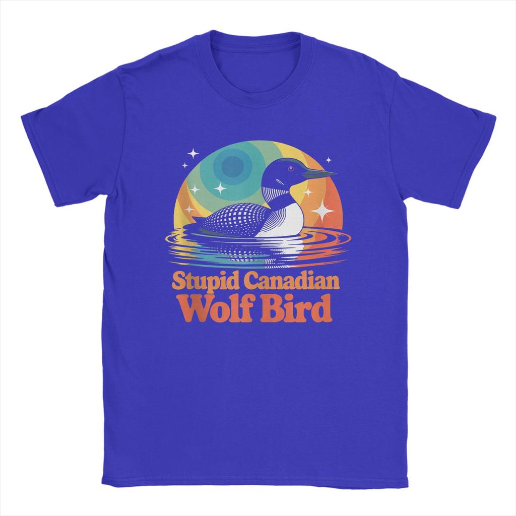 Common Loon Bird Watching Lover Stupid Canadian Wolf Bird TShirt Summer Cotton TShirts Unisex Harajuku Tee Shirt Vintage Top Tees