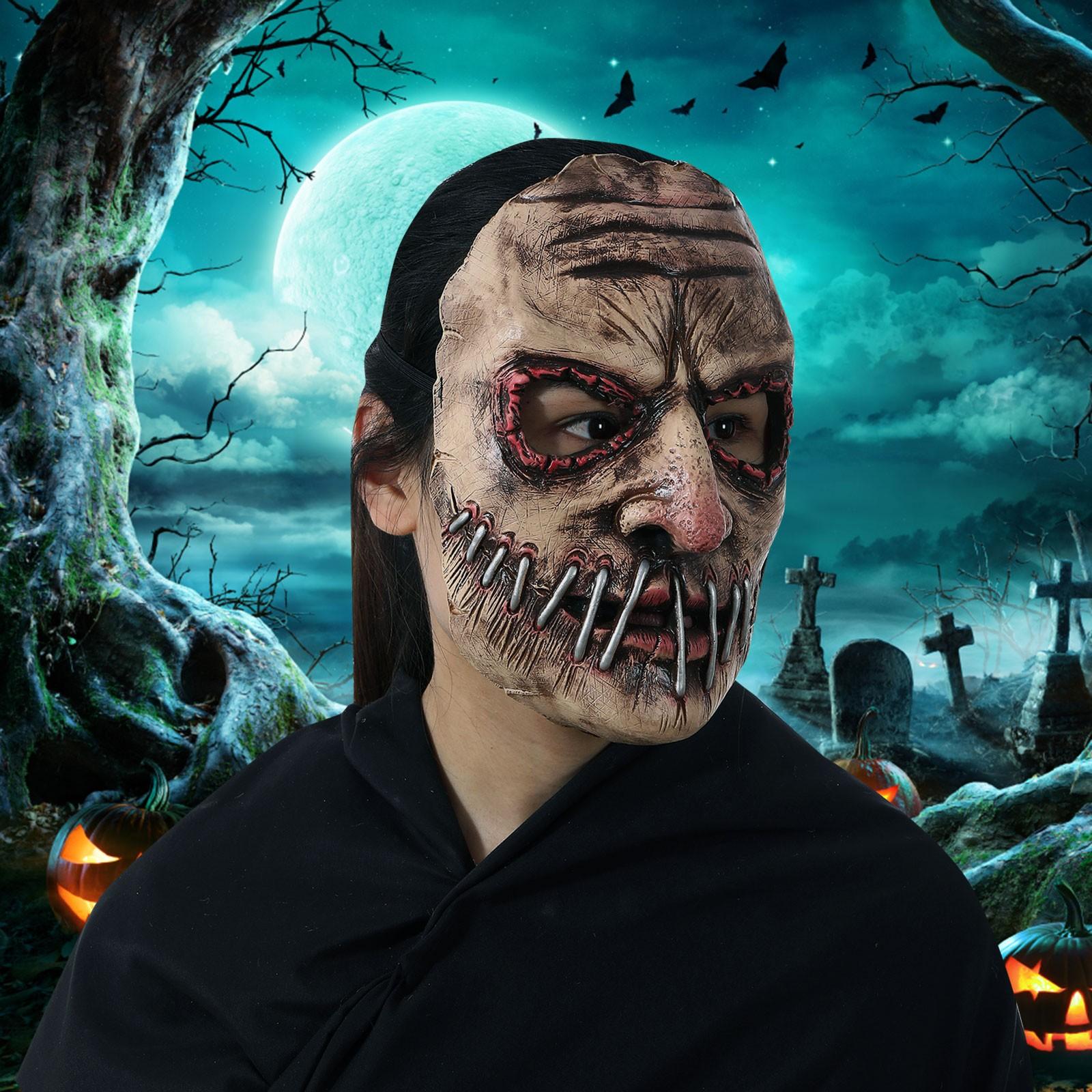 Big Mouth Nail Horror-Maske Aus Latex – Gruselig Für Halloween & Cosplay