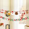 Paper Christmas Banner Christmas Theme Wall Hanging Merry Christmas Decor Pull Flag Design Garland Christmas Ornaments