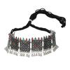 Shining Diva Fashion Latest Stylish Fancy Oxidised Silver Tribal Choker Necklace Jewellery Set for Women , Multicolour
