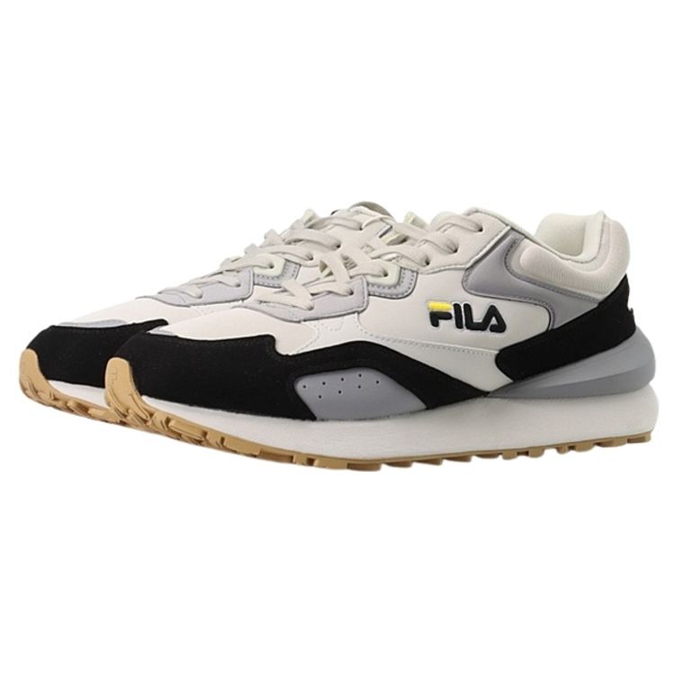 Fila Heritage Running Jogger 1S Sports Retro Low-Top Lifestyle Shoes Men Sneaker Silver Black F12M141114FSA