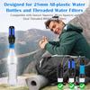 Water Filter Coupler Kit, Compatible With 28mm Male Thread Water Filters And Standard Plastic Bottles, Filter Clean Coupler With Gasket Seal