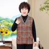 Thin Plaid Vest-0-year-old Women's Clothing Autumn Vest Jacket