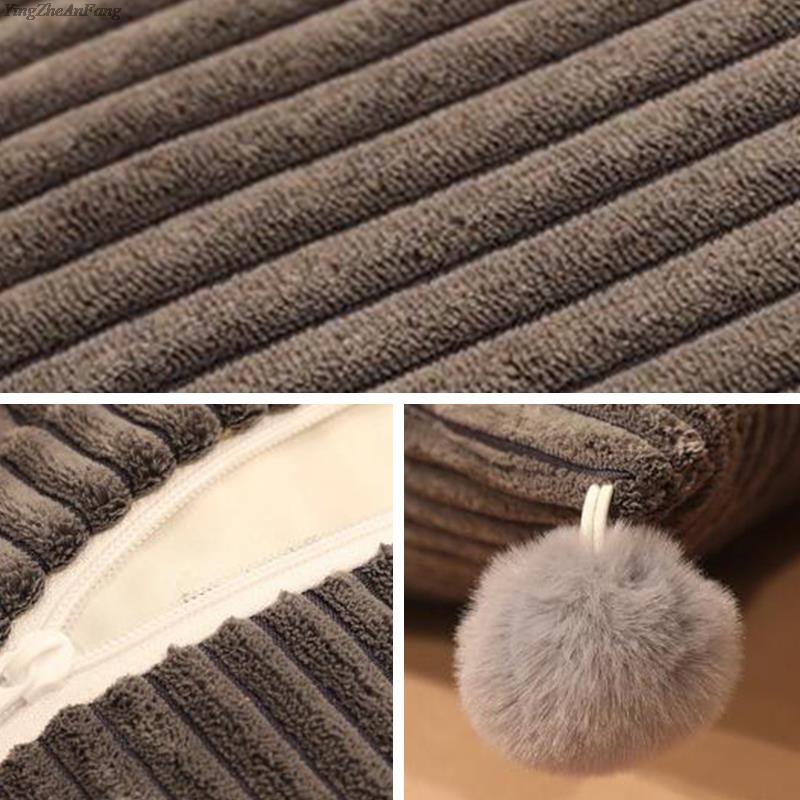 60/85/120/150cm Long Pillow Case Solid Color Soft Comfortable  Double Lover Sleeping Pillow Cover Velvet Long Body Pillowcase