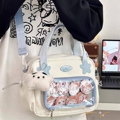 Fashion  Japanese JK Handbags for Women Cute Sweet Shoulder Bag Fashion White Lolita Ita Kawaii Versatile Collegiate Style Bag