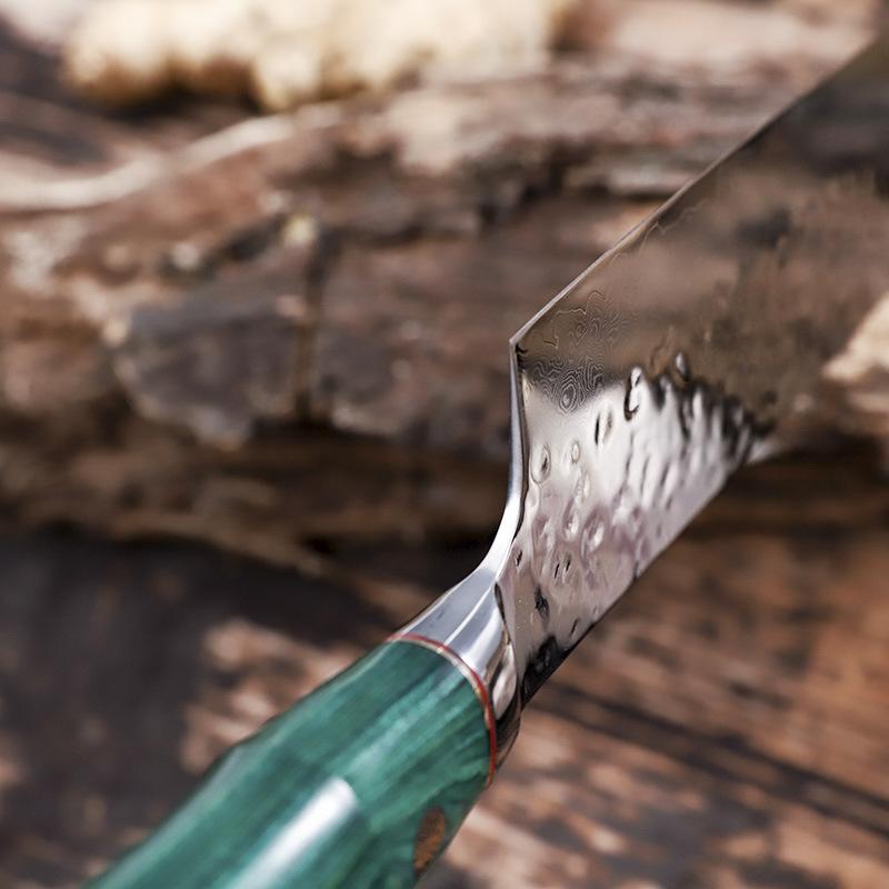 Damascus Steel Kitchen Nakiri Knife Japanese Knives Meat Cleaver Butcher Knife Vegetable Cutter Slicer