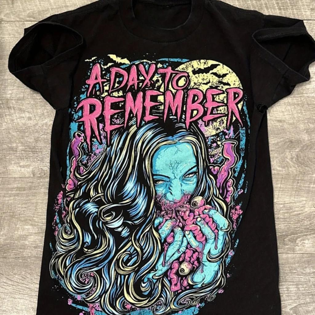 ZX RareVintage A Day To Remember Band Zombies Myspace Era Emo Casual TShirt Mens and Womens Luxury Band Brand