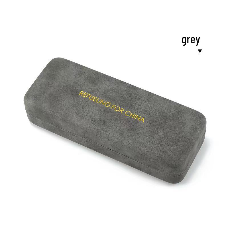 Высококачественный ударопрочный портативный футляр для очков серый