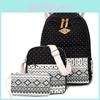 Versatile And Durable 3pcs/set Backpack Women Travel Bookbags School Bags For Teenage Girls