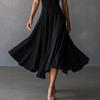 Black European & American Style High-End Formal Women's Dress