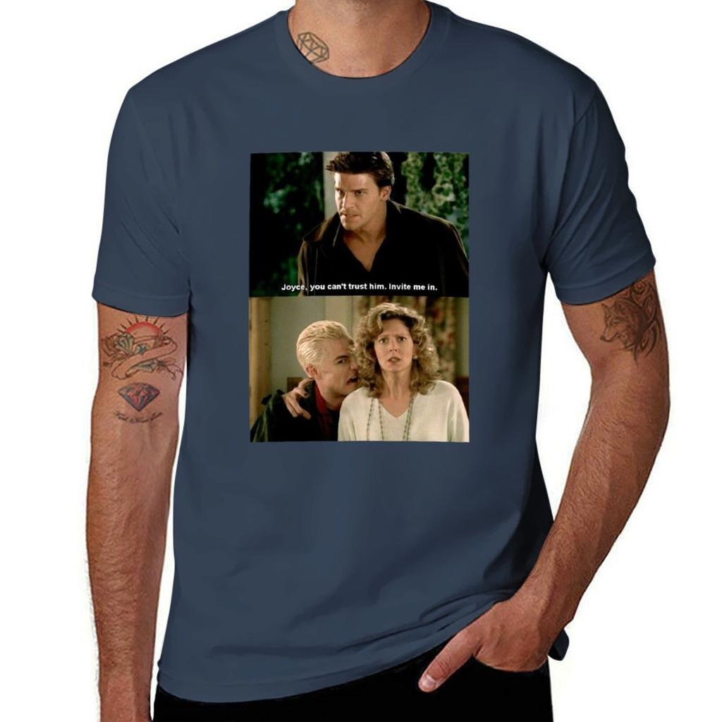 Angel And Spike Tshirt All Weather Casual Short Sleeve Tshirt