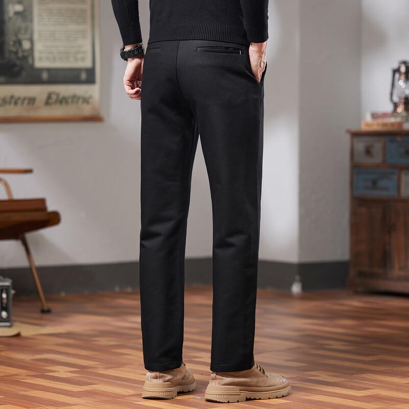 POLOMEISDO Herren Business Casual Hosen mit geradem Bein