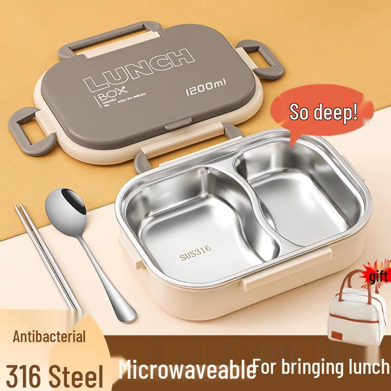 Mikrowellengeeignete japanische Bento-Box: Isolierter Lunchbehälter aus 316 Edelstahl
